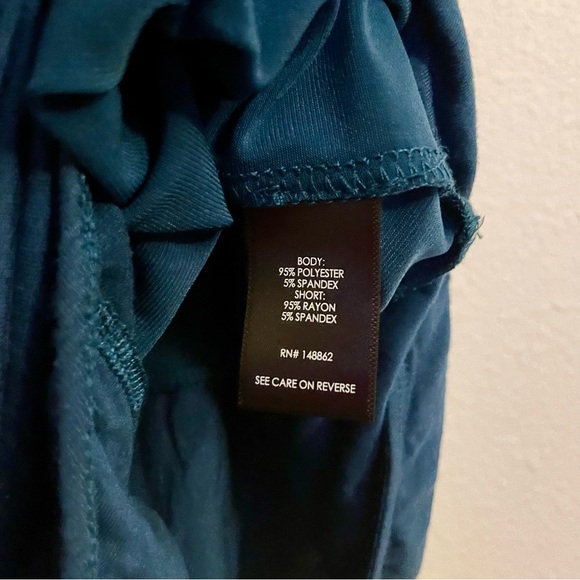 Torrid Teal Studio Knit shirred Cami bodysuit size 2 - Picture 6 of 8